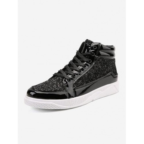 Glitter Sequin High Top Stage Skate Shoe...