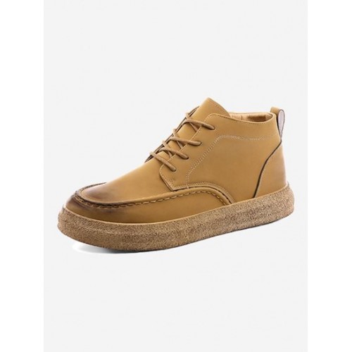 Solid Color Minimalist Casual Boots