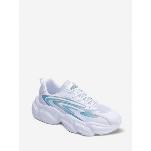 Ombre Mesh Breathable Chunky Sneakers