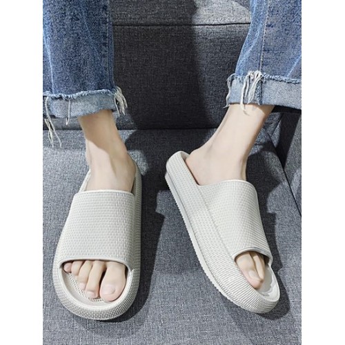 Soft Bottom Solid Color Slippers