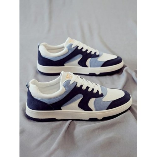 Lace Up Front Colorblock Skate Shoes