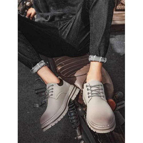 Low-top Lace Up Boots