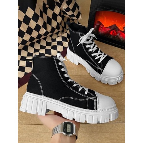 Lace Up Platform Boots