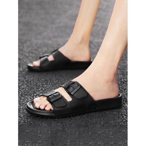 Double Buckle Design Sandals