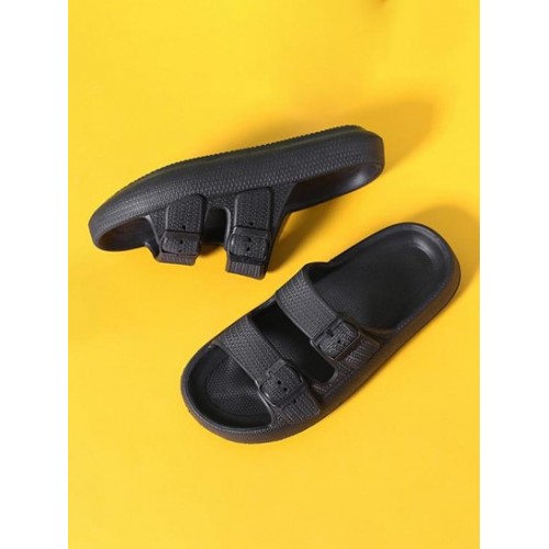 Double Buckle Strap Beach Slippers