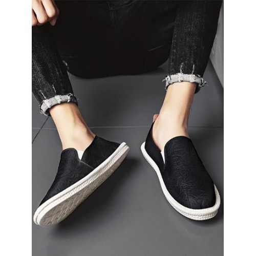 Ruched Slip-On Breathable Casual Shoes