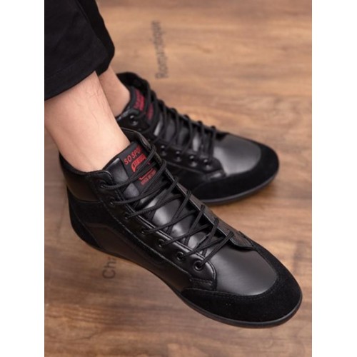 Lace-up Front Ultralight Casual High-top Shoes