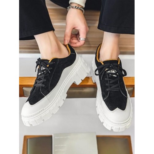 Chunky Sole Colorblock Board Shoes