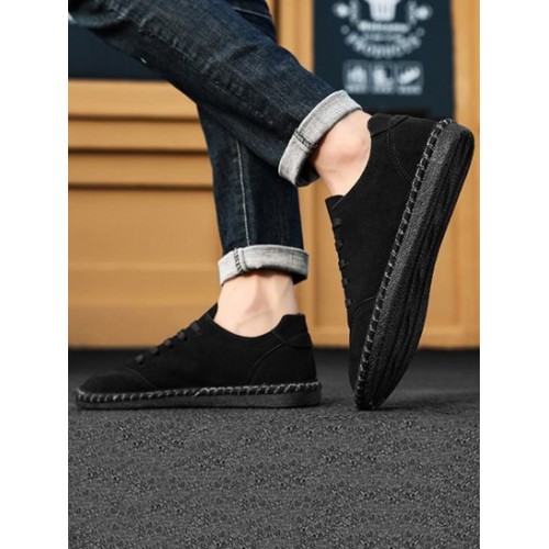 Lace Up Front Loafers