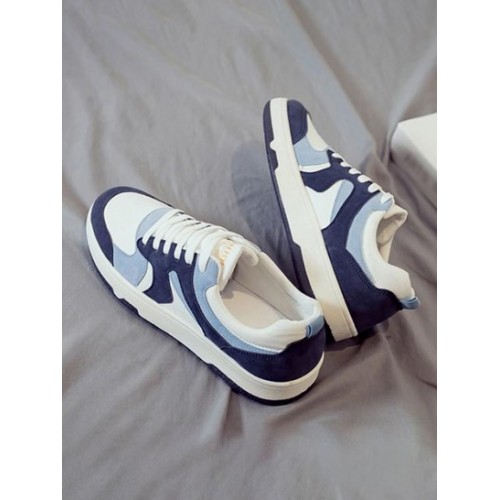 Lace Up Front Colorblock Skate Shoes