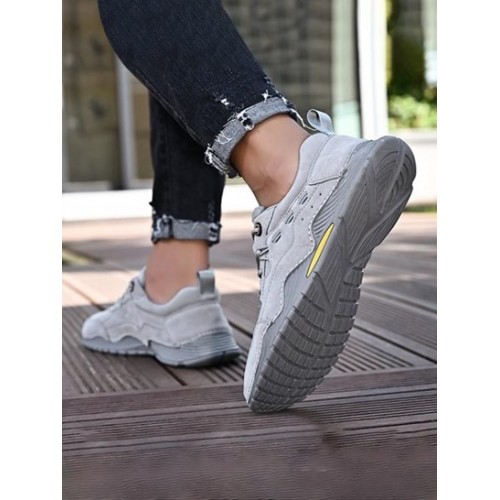 Men Lace-up Breathable Casual Shoes