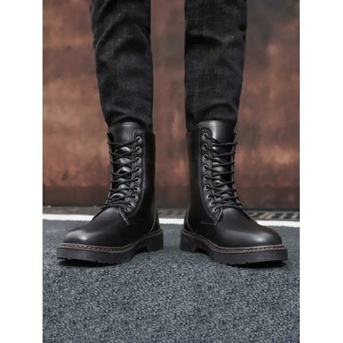 Lace Up Front Minimalist Boots