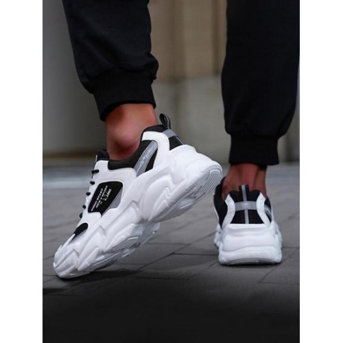 Breathable Letter Chunky Sneakers